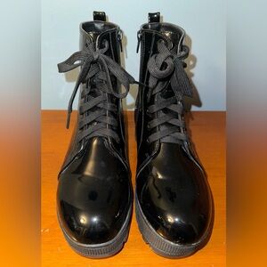 SHEIN Black lace up boots